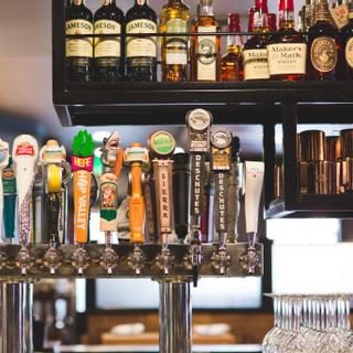 Best Western Plus Hilltop Inn | Redding, California | Bar taps displaying various types of beer brands